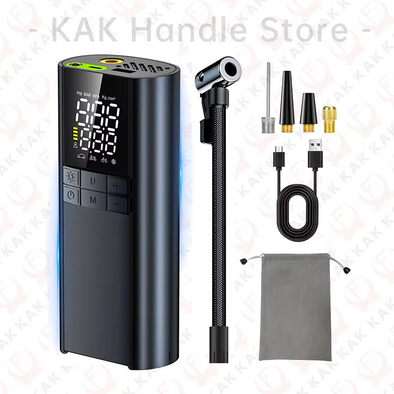 Tire Inflator Portable Air Compressor - 150PSI with Tire Pressure Gauge,8000mAh & 3X Faster Portable Air Pump for Car Accessory