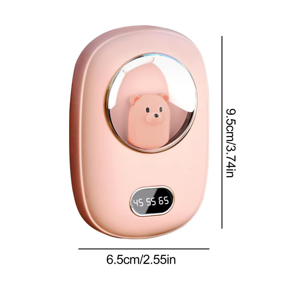 Portable Hand Warmer 10000mAh Large Capacity Electric Fast Heating Double Sided Warmth Battery Digital Display Winter Warmer