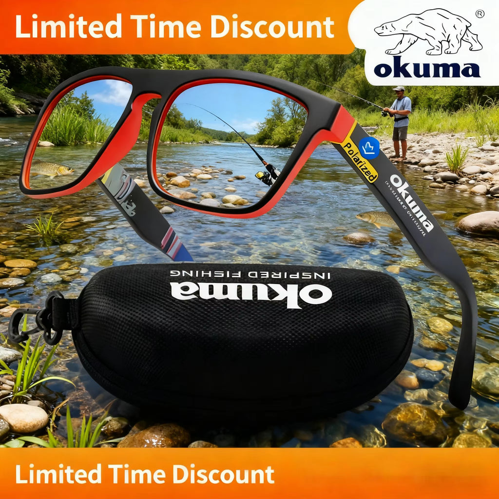 Polarized Fishing Sunglasses with Limited Time Discount, UV Protection Professional Angling Glasses for Outdoor Fishing
