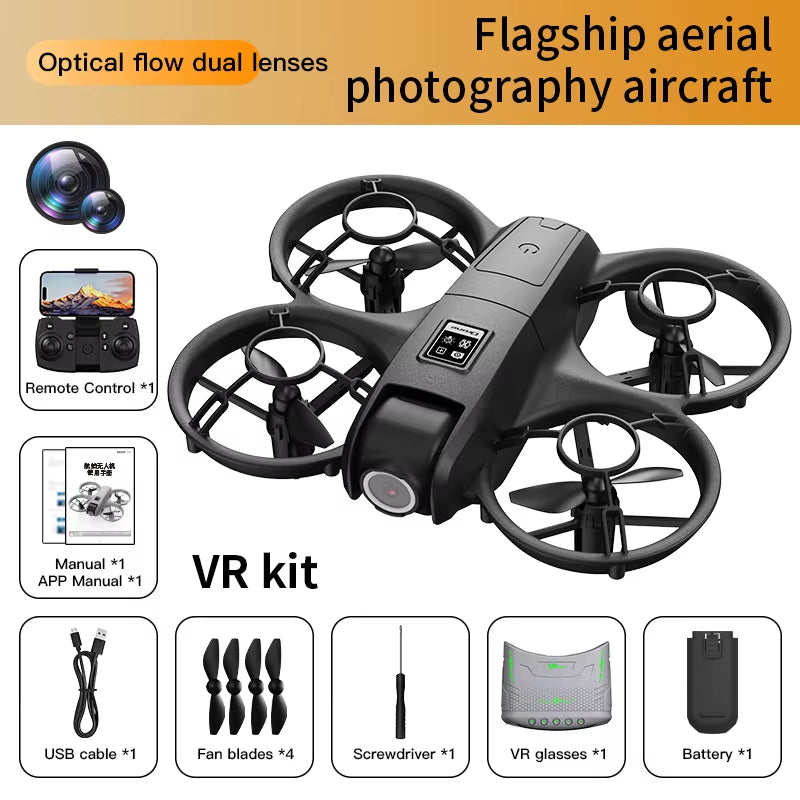 X228 VR FPV Drone HD Dual Camera Aircraft Brushless Motor WIFI 2.4G/5G RC Quadcopter Optical Flow Positioning Mini Drone Toys