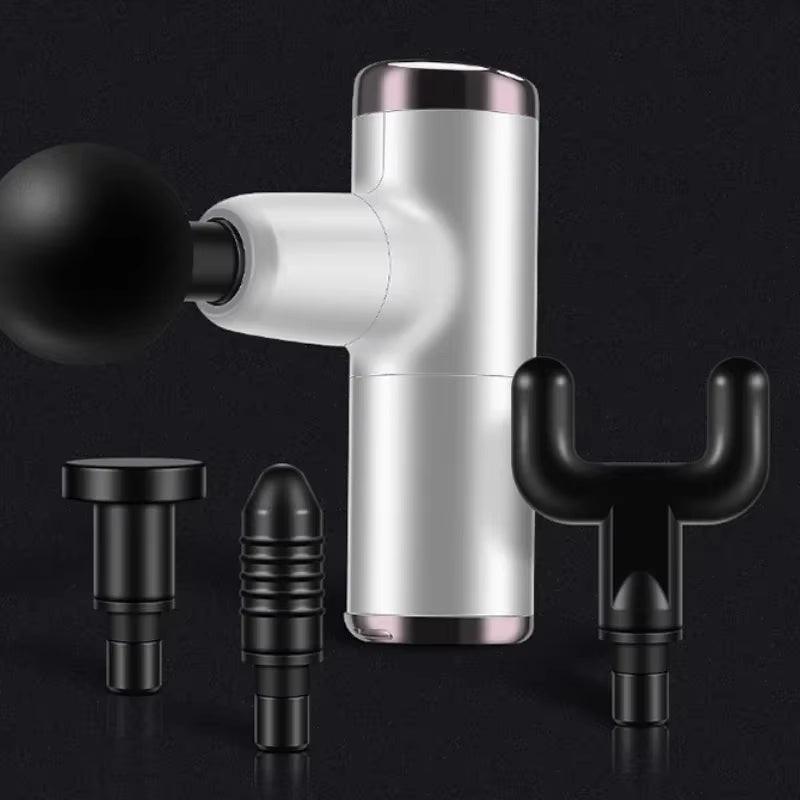 Mini Massage Gun Portable Fascia Gun Vibrating Percussion Pistol Massager for Deep Tissue Muscles Body Relaxation Fitness Device