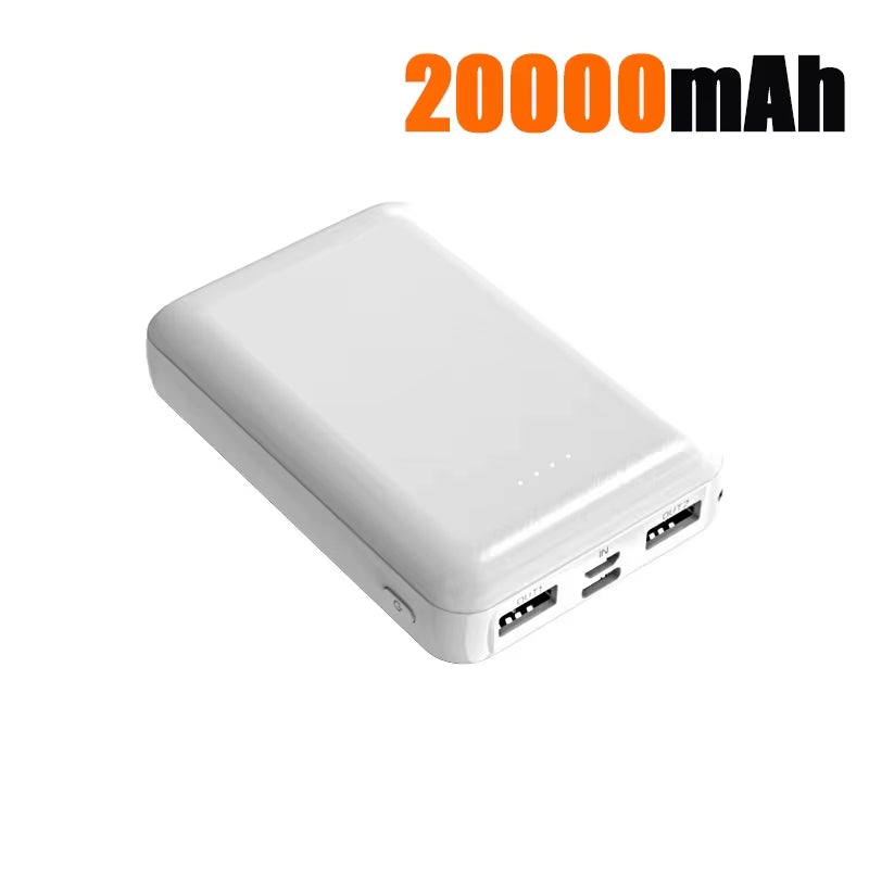 20000mah Power Bank USB Fast Charging Ultra-thin Mini Heating Portable External Battery Pack For Heating Vest Jacket New