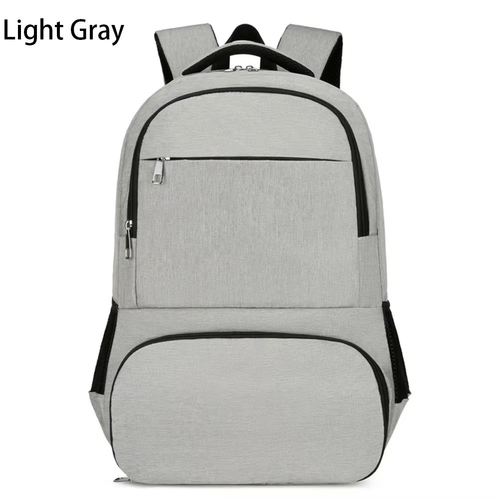 Men Business Backpack with USB Port Laptop Bag Aluminum Foil Thermal Insulation Bag Camping Picnic Backpack Lunch Bag