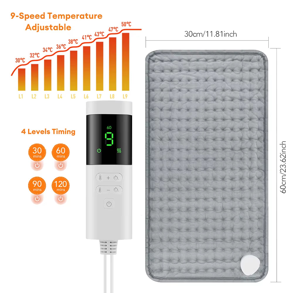 Electric Heating Pad Blanket Office Home For Shoulder Neck Back Spine Leg Winter Warm Camping Sheet 110V 220V Washable 50*100cm