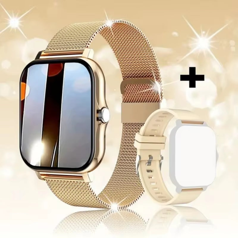 New Smart Watch Android IOS Phone 1.44 Inch Color Screen Bluetooth Call Blood Oxygen/Pressure Monitoring Smart Watch Women Men