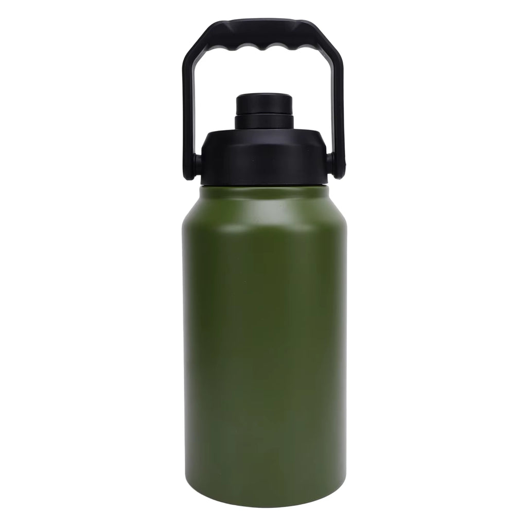 3L Insulated Water Bottle With Lid Handle 316 Stainless Steel Wide Mouth Thermal Mug Keep Cold 48H Hot 24H for Sports Gym
