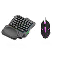 Unsharkable One-handed keyboard mechanical feel Chicken Throne keyboard and mouse set mobile game Peace Elite peripherals