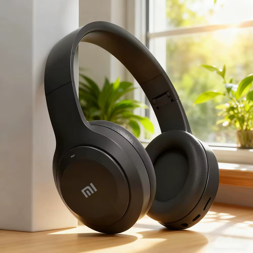 Wireless Headphones Bluetooth 5.3 HiFi Stereo Support tf Card Noise-cancelling Gaming Headphones Foldable with Micro