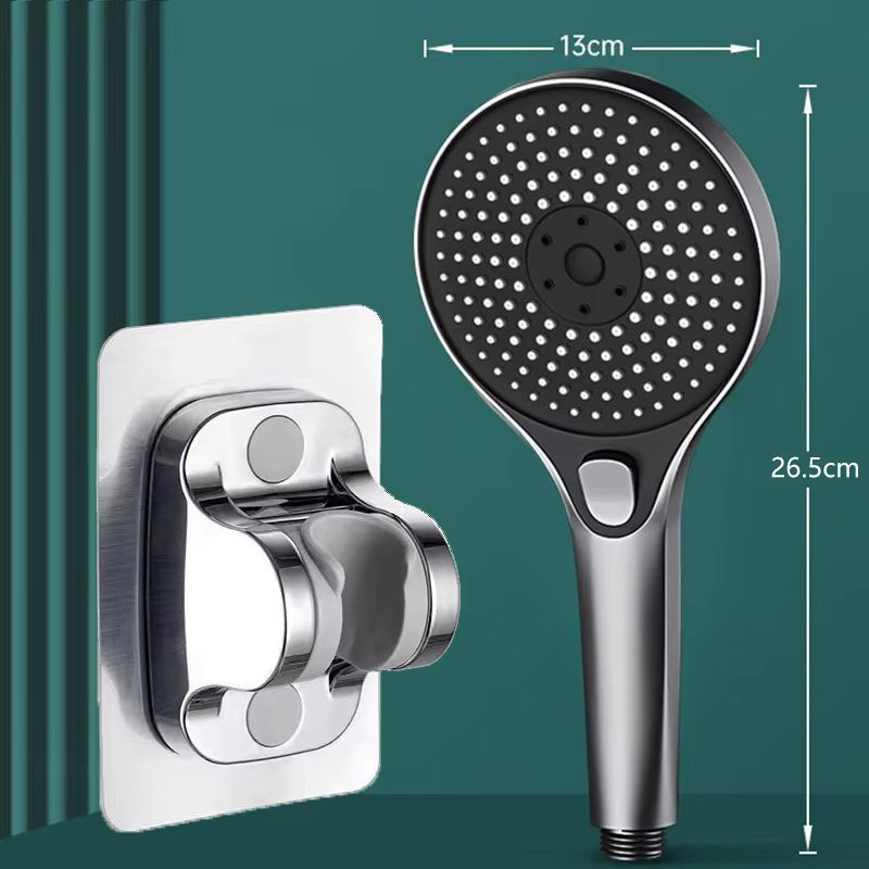 Three-speed High-pressure Shower Head With Large Panel Super Powerful Universal Bathroom Shower Head Combination Set