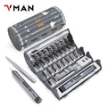 138 in 1 Electric Precision Cordless Screwdriver set Magnetic Bits Laptop PC iPhone Glasses Repair Tool Multifunction Kit