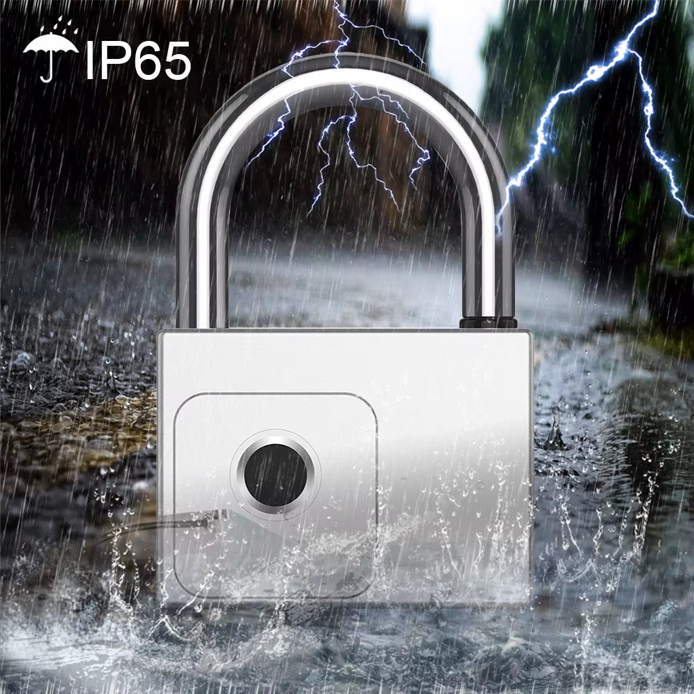 Tuya Smart Padlock Fingerprint Waterproof USB Charging Quick Identification Unlock Sensor High Quality P70/P55/PQ1