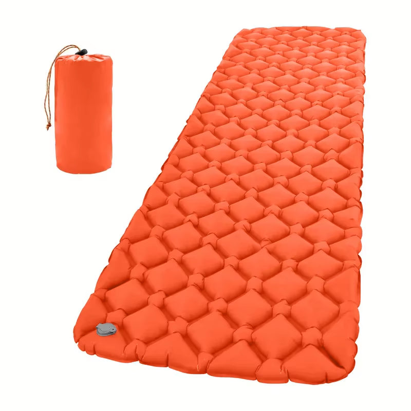 Outdoor Camping Sleeping Pad Single Self-Inflating No Pump Rapid Setup Ultralight Compact for Outdoor Hiking Travel Tent