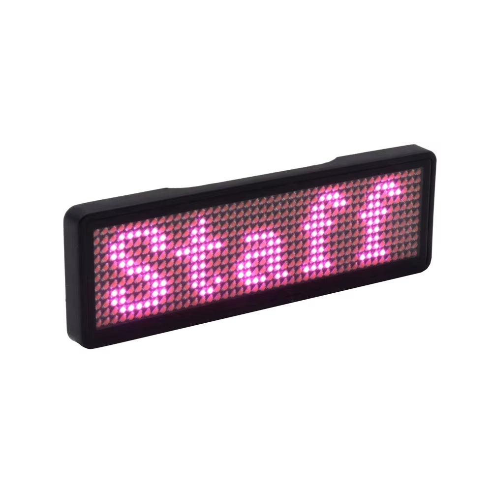 Bluetooth LED Module Name Badge DIY Programmable Scrolling Message Board Mini LED Display HD DIY Electronic Kit