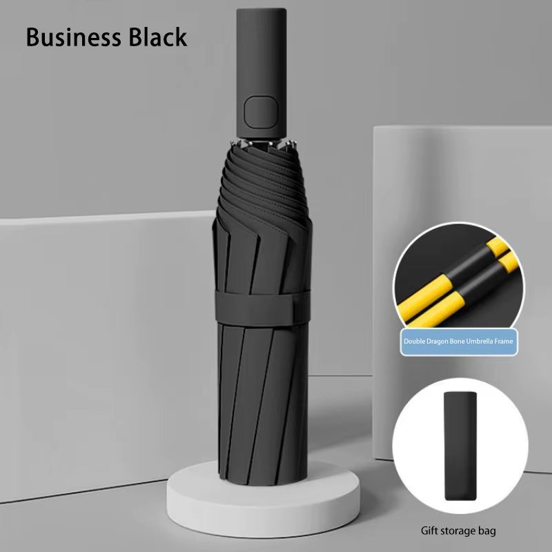 Xiaomi 24 Bone Fully Automatic Umbrella Double Bone Folding Umbrella For Sun UV Protection Rain Resistance Strong Wind Resitance