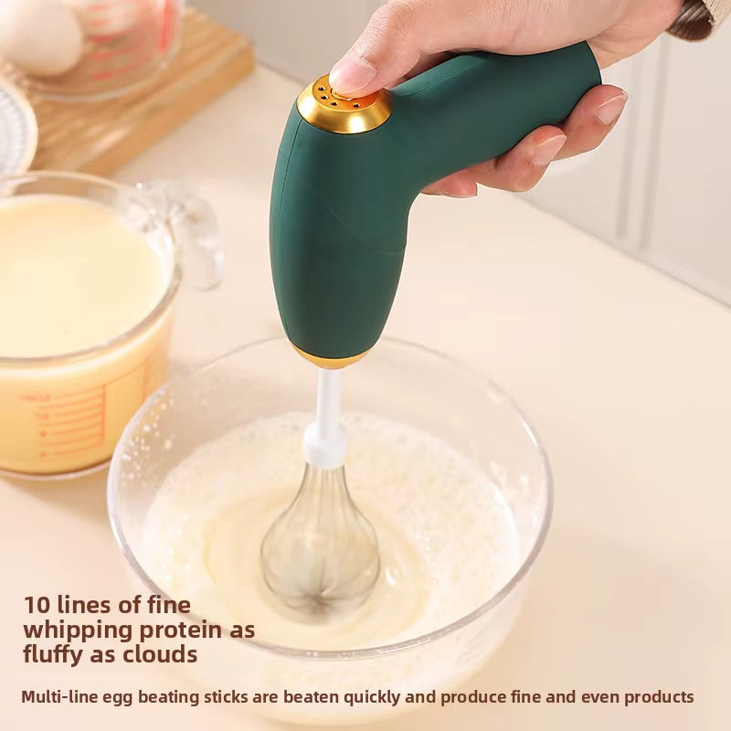 USB handheld blender, mini egg beater, coffee cream frother, rechargeable 3-speed kitchen tool, food mixer, blender