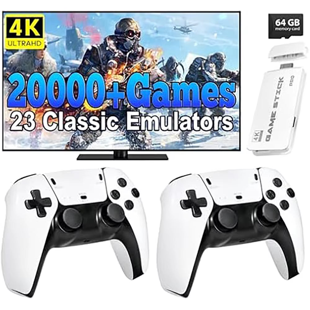M15 Game Stick 4K HD Retro Handheld Game Consoles Wireless Controller 20000+ Classic Game Portable Video Gaming Player For PS1