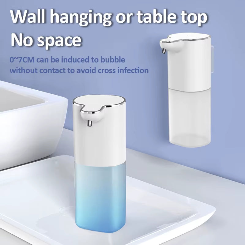 Automatic Soap Dispensers 400ml 4-Gears Adjustable Bathroom Smart Washing Hand Machine USB Rechargeable Touchless Hand Sanitizer