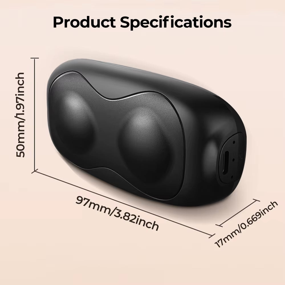 2 Pack Hand Warmers Rechargeable, Dual Magnteic Electric Hand Warmer, Double-Sided Warming Portable Heater Gifts for Women Men