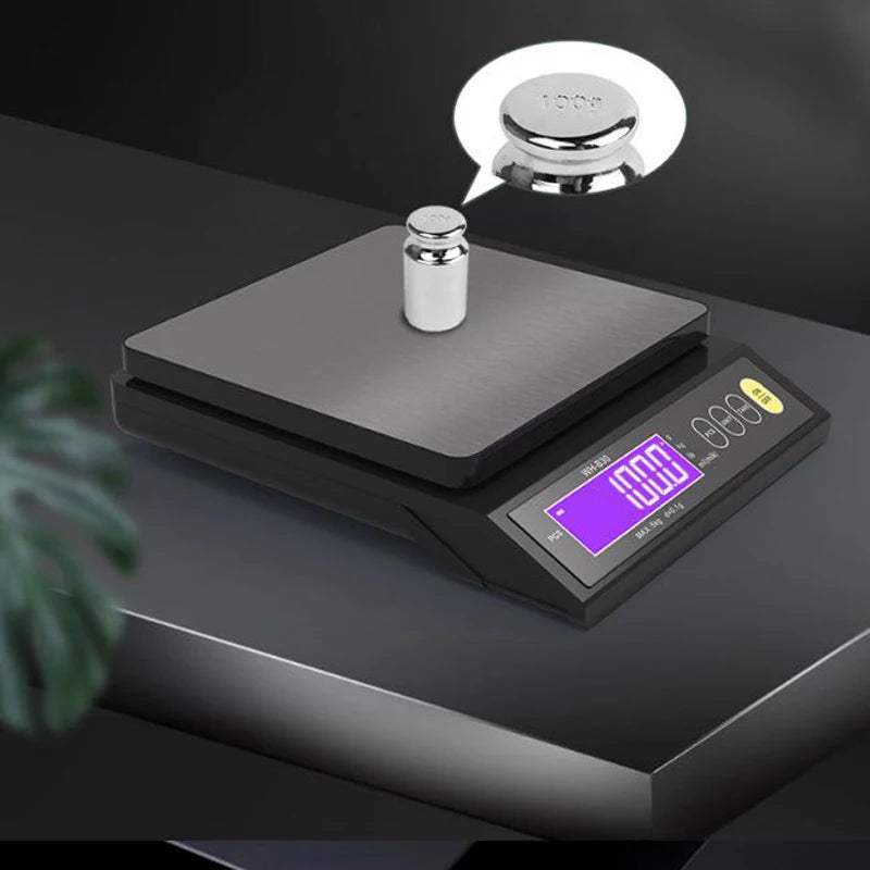 Waterproof  Digital Electronic Kitchen Scale LCD Home Food Snack 5kg/0.1g 10kg/1g Stainless Steel Measuring Weighing Tool