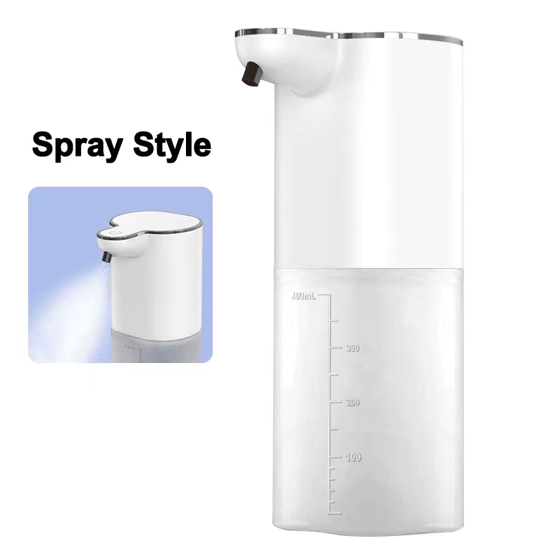 Automatic Soap Dispensers 400ml 4-Gears Adjustable Bathroom Smart Washing Hand Machine USB Rechargeable Touchless Hand Sanitizer