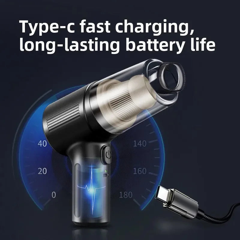 Car Vacuum Cleaner Multifunctional Mini Wireless Portable High-power Suction and Blowing Integrated Cleaning Appliance