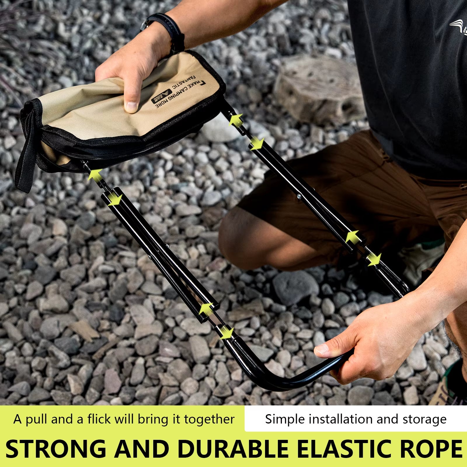 Outdoor Camping Chair Portable Folding Stool Lightweight Beach Fishing Chair Hiking Travel 의자