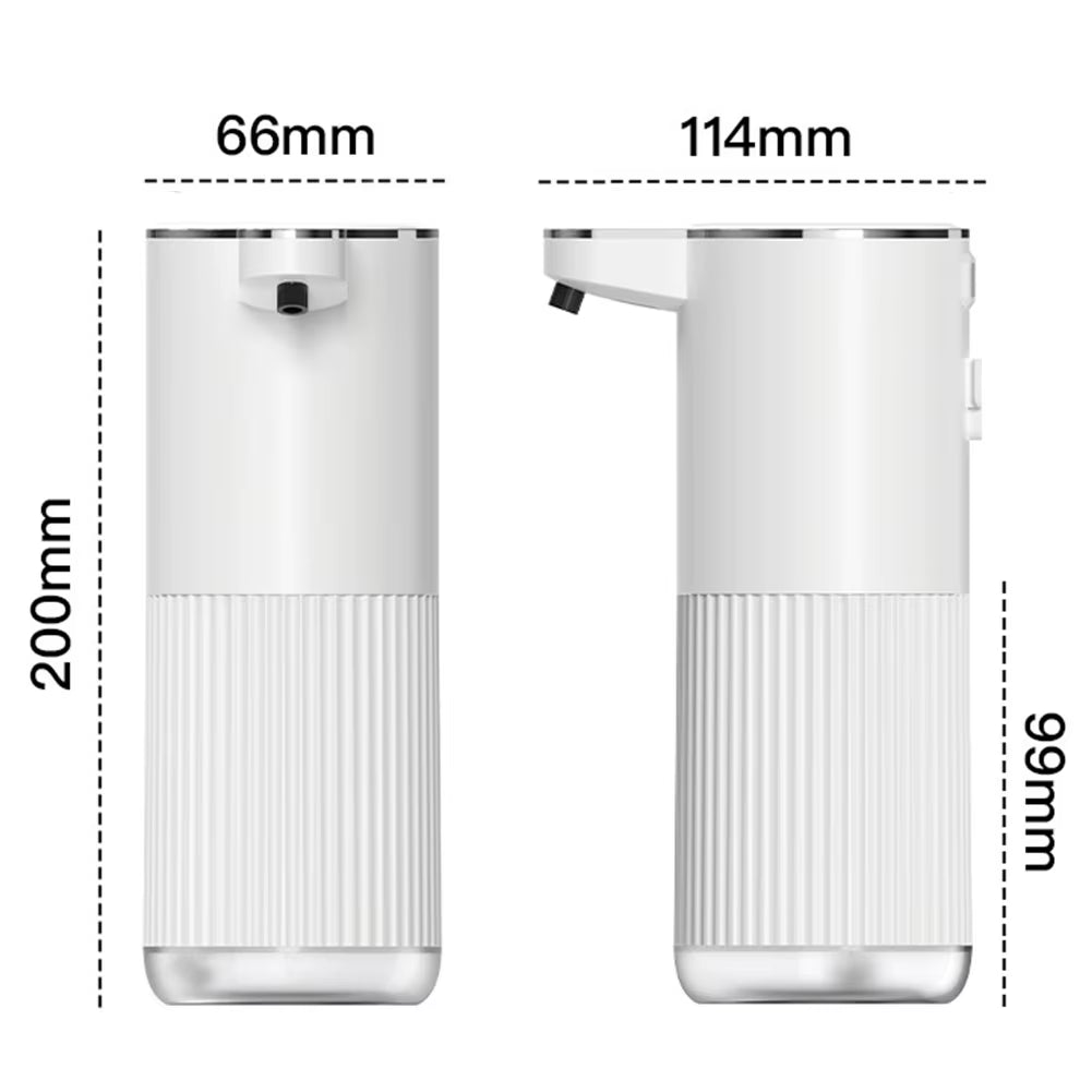 400ml Automatic Liquid Soap Dispenser Touchless Foam Soap Dispenser USB Rechargeable 4 Level Adjustable Hand Sanitizer Dispenser