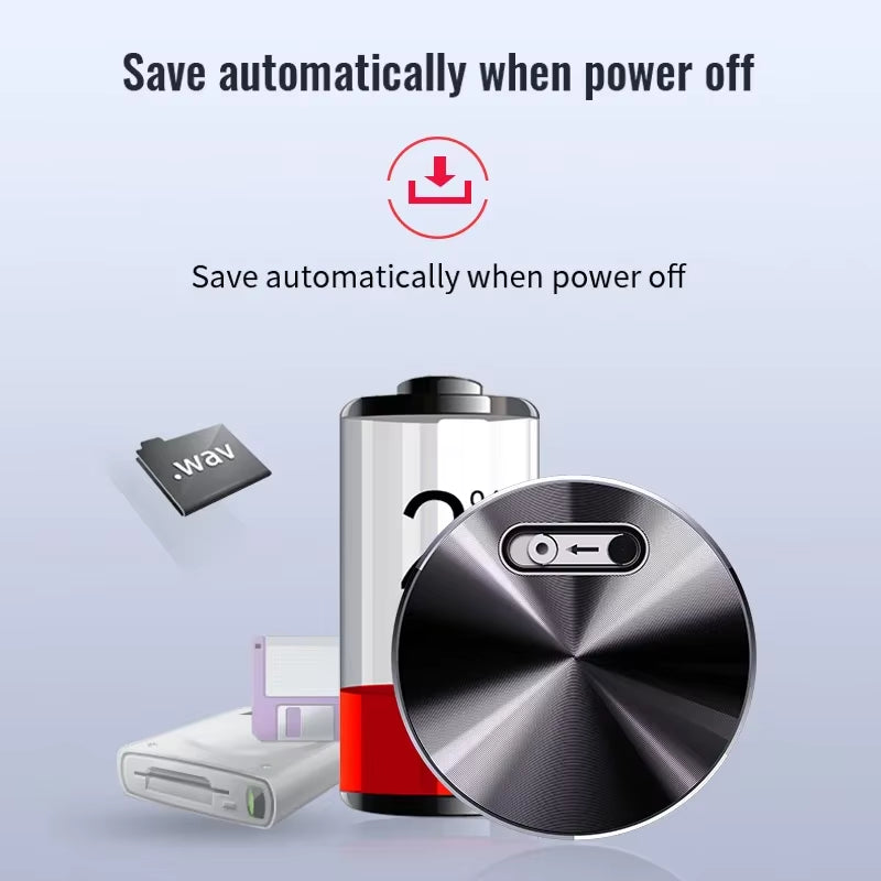 Built-in Magnet Mini Voice Activated Recorder Small Digital Audio Recording Device Sound Dictaphone STTWUNAKE