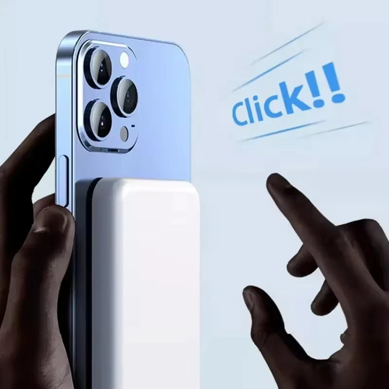 2026NEW 500000mAh Large Capacity Wireless Magnetic Power Bank Portable Battery Pack For iphone Samsung Magsafe Powerbank