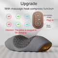 Electric Neck Massager Pillow Cervical Stretcher Heating Vibration Massage Back Traction Orthopedic Sleeping Pillows Support