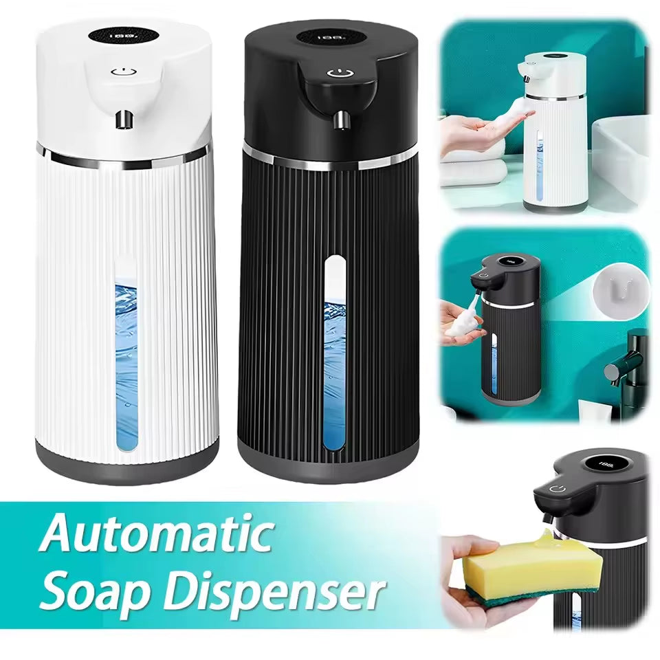 420ML Large Capacity Automatic Smart Senor Soap Dispenser Wall-Mounted Electric Foam/Liquid Model Hand Dish Washing Pump Machine