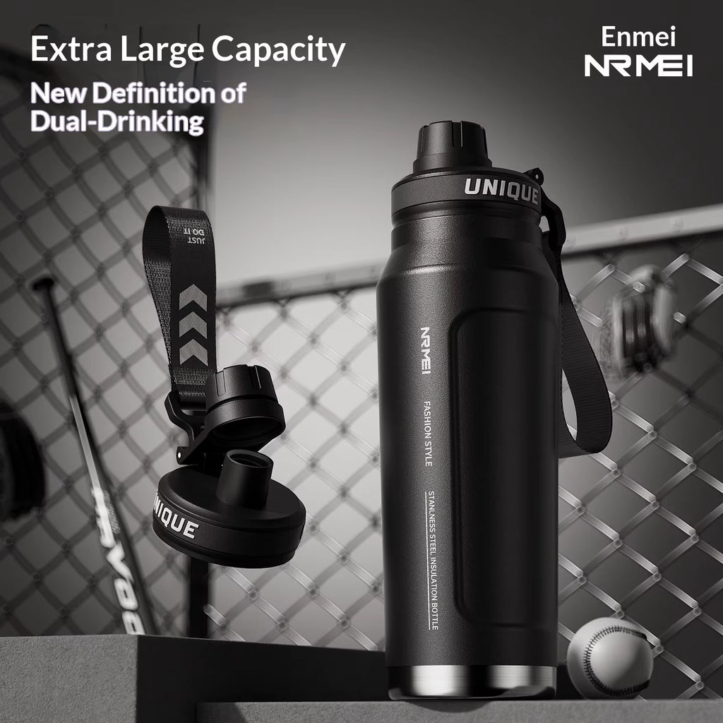 Large-capacity Insulated Cup Men's Special Outdoor Sports Water Cup for Students To Go To School Cycling Water Bottle New Model