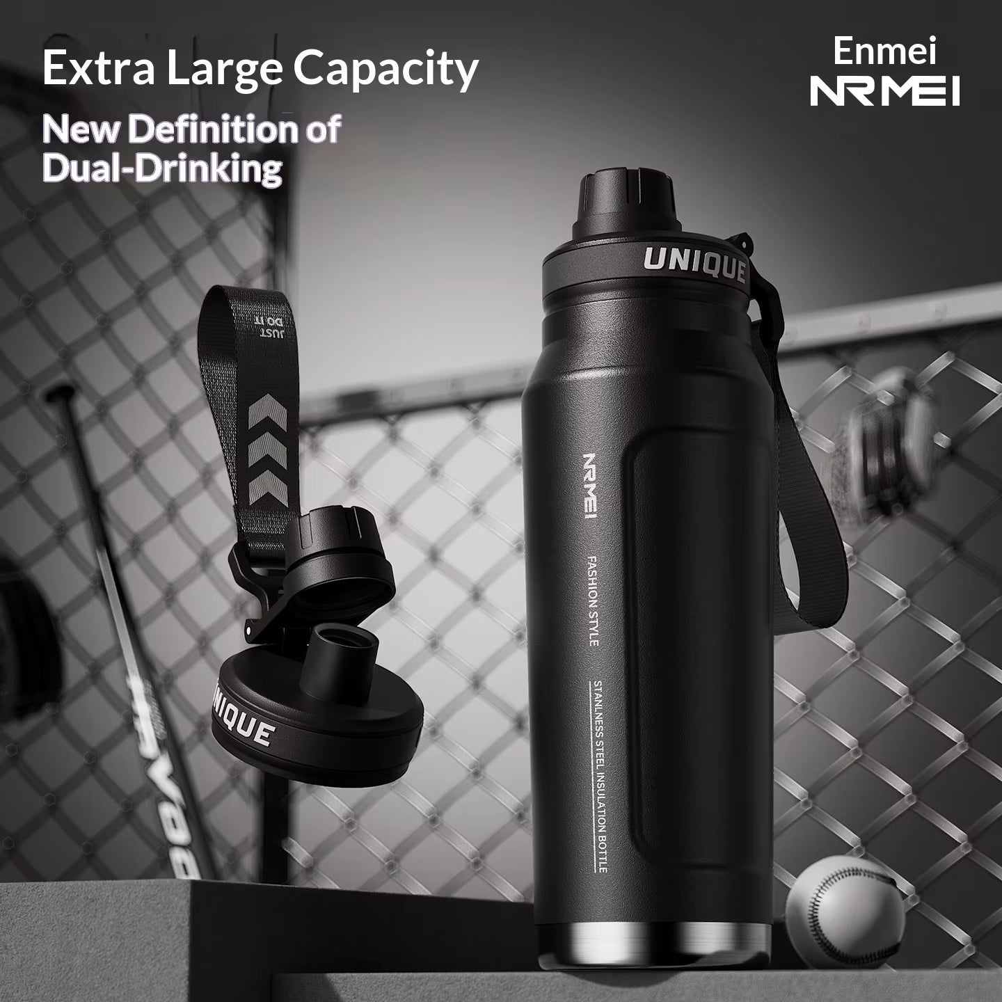 Large-capacity Insulated Cup Men's Special Outdoor Sports Water Cup for Students To Go To School Cycling Water Bottle New Model