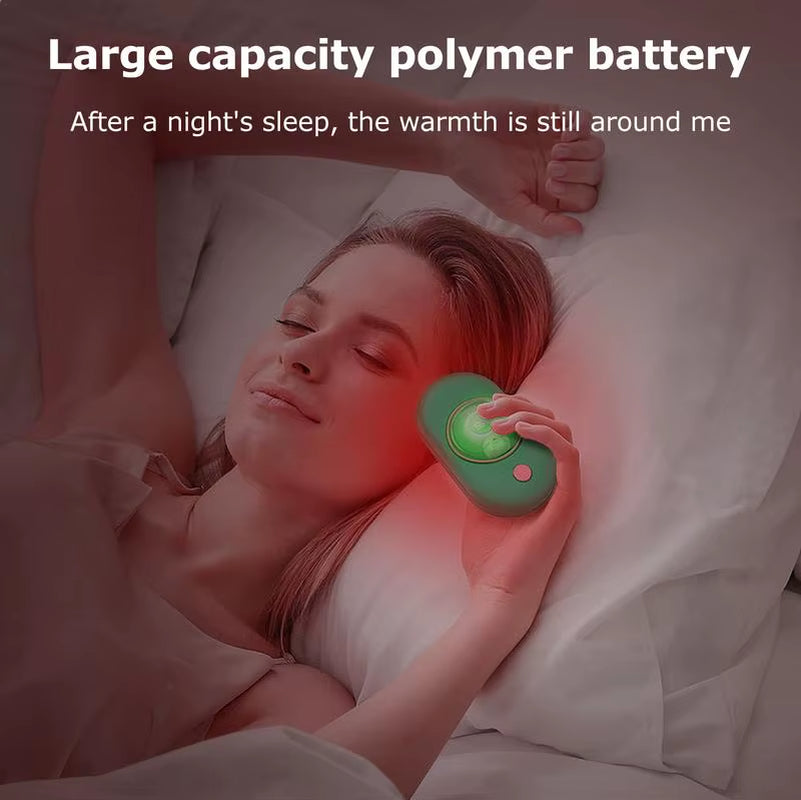 Pocket Hand Warmers USB Rechargeable Fast Heating Electric Winter Keep Warm Gadget Pocket Hand Heater Christmas Gift