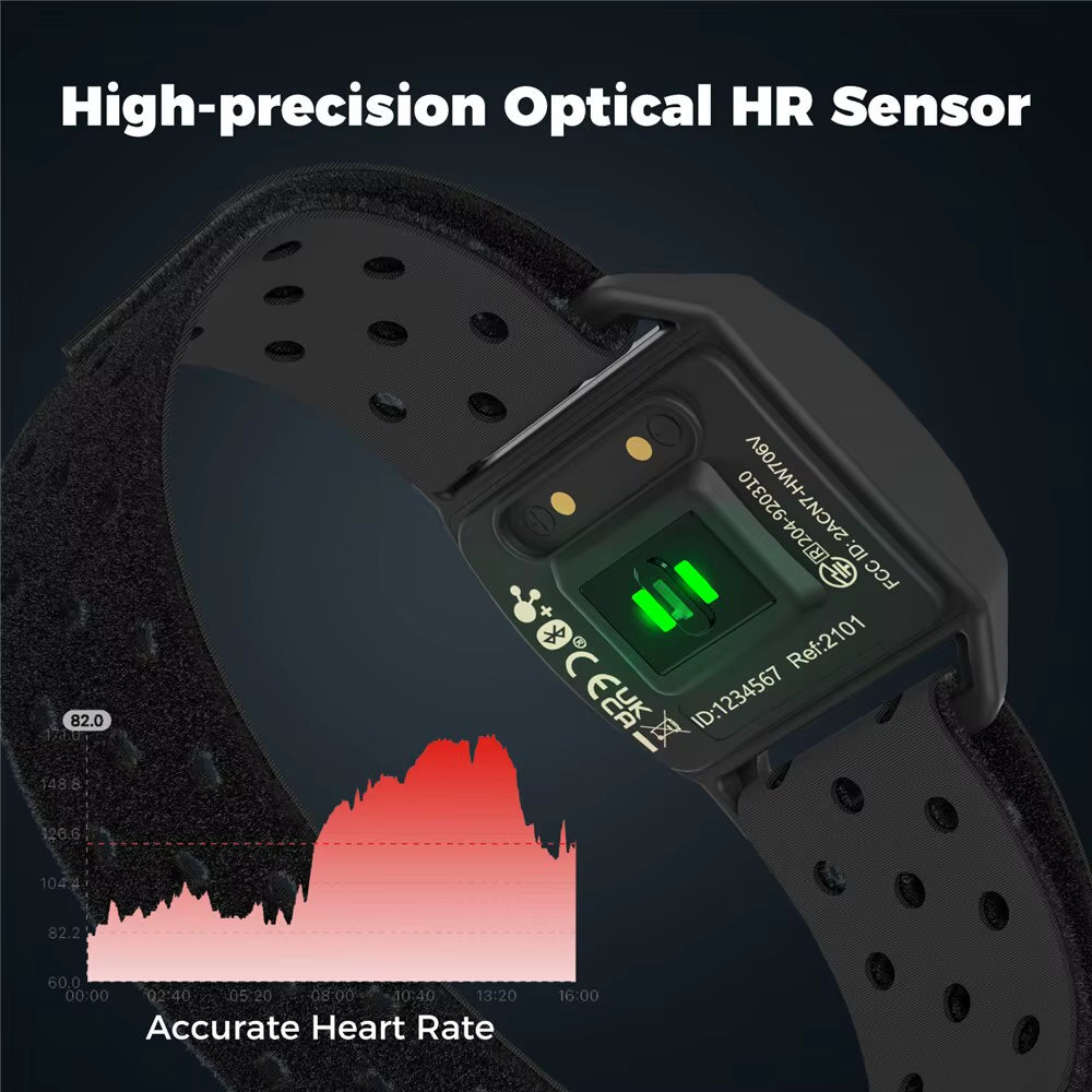 Heart Rate Monitor Optical Fitness Outdoor Beat Sensor Bluetooth 4.0 ANT For Garmin Wahoo Bike Computer