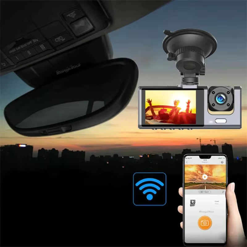 1080P dual camera,Dash Cam for cars,Front And Inside,car camera with IR Night Vision,Loop Recording,wide angle Car DVR