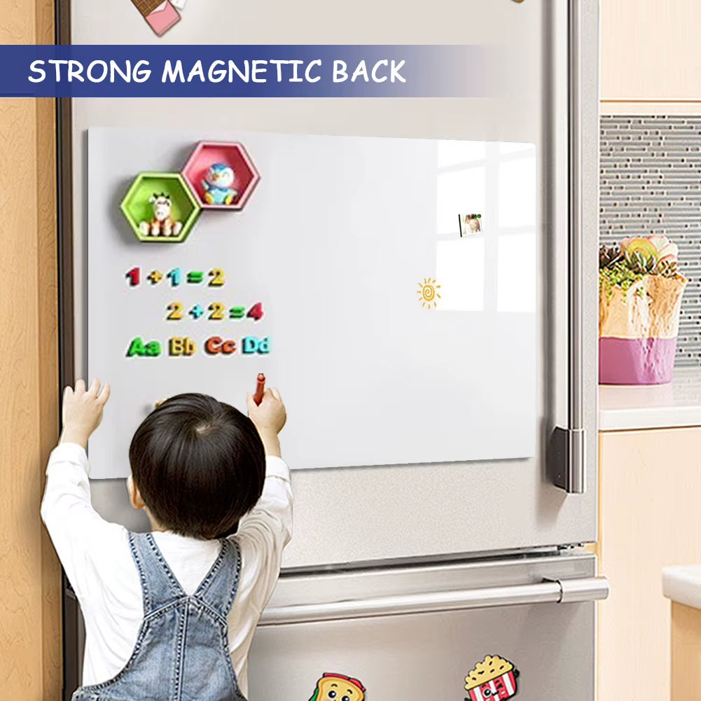 Magnetic WhiteBoard Fridge Sticker Wall Dry Erase Board Portable Kid School Board Erasable Surface Magnetic Dry Erase Whiteboard