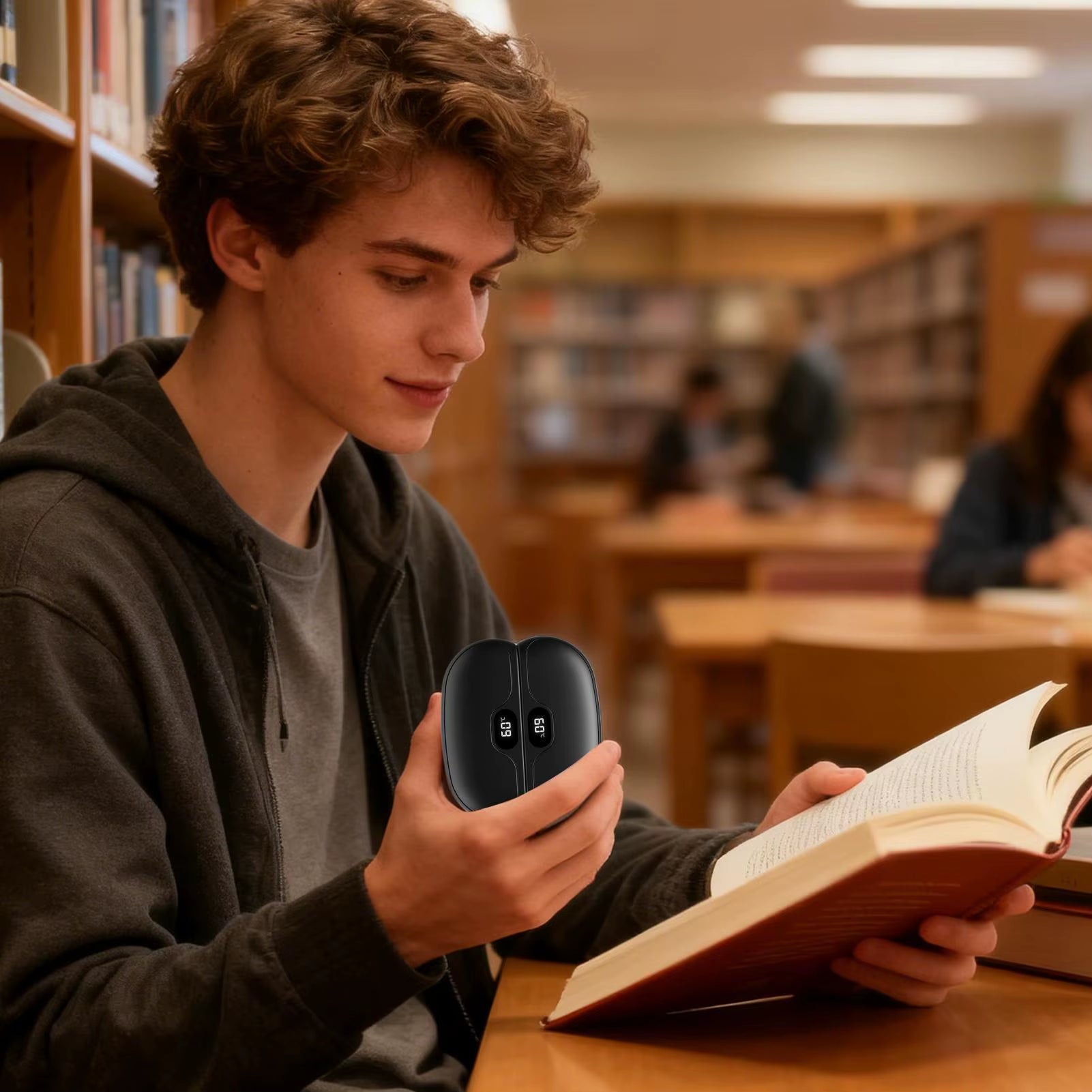 Magnetic Hand Warmers 5 Gear LED Status Display Warming Device Electric Hand Warmers Rechargeable For Family Friends Hiking