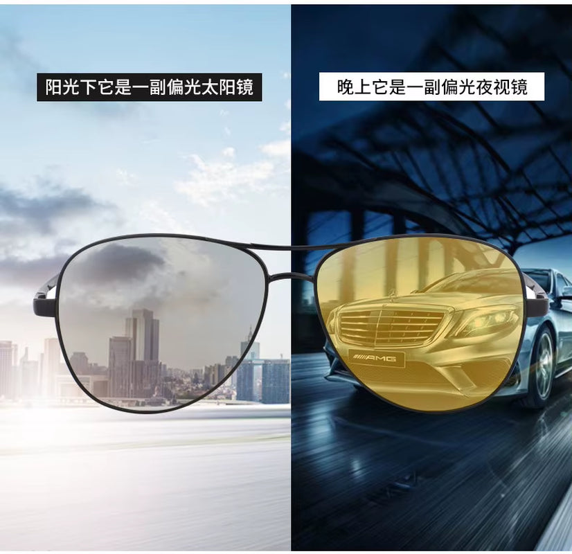 Glasses Polarized Sunglasses Driving UV400 Protection Sports Unisex Stylish Men Eyewear Retro Square Metal Fishing Vasos TT2