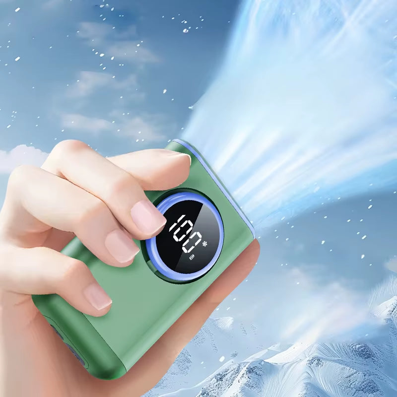 Hanging Neck Fan 3-in-1 Portable Fan Handheld Waist-hanging Neck Fan  Digital Display 100 Levels Aluminum Backpack Handheld Fan