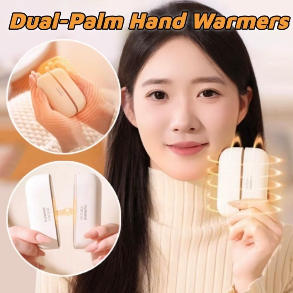2 in 1 Dual-Palm Hand Warmers Magnetic Fast Heating Pocket Warm Hand Treasure Detachable Rechargeable Electric Hand Heater