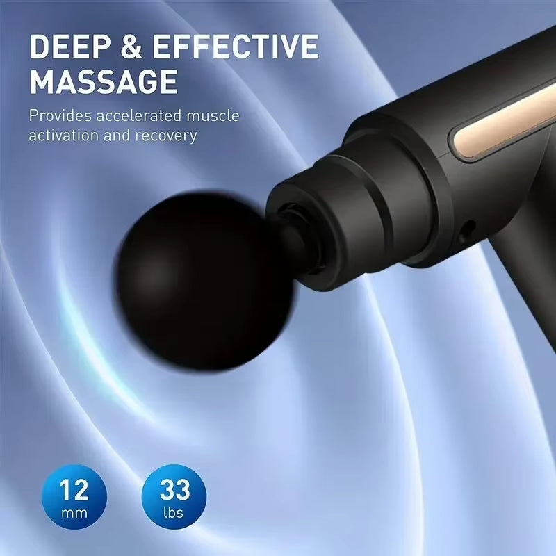 Deep Muscle Activity Electric Shock Massage Gun Neck Waist and Back Exclusive Physical Therapy Tool for Fitness Muscle Recovery