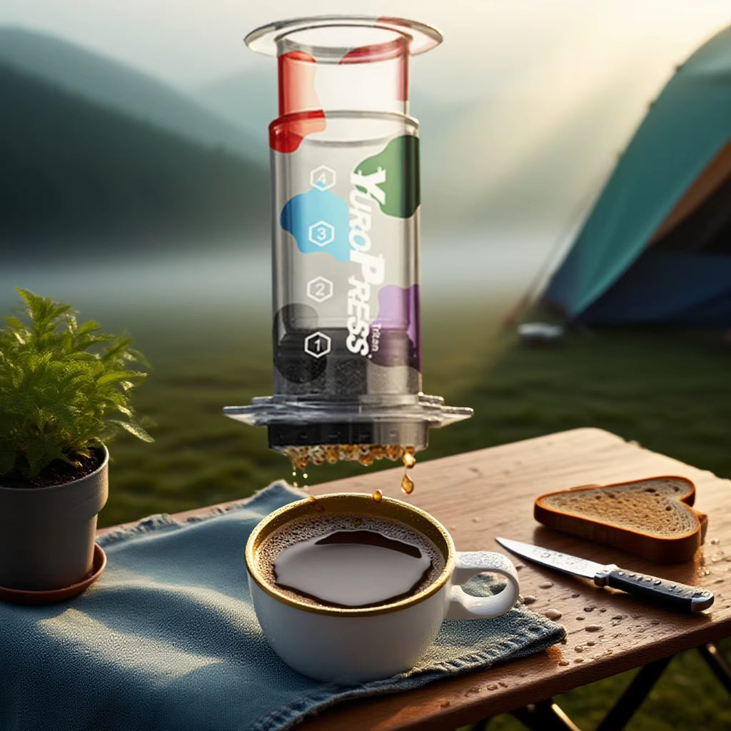 Portable Espresso Coffee Machine for Car Home Camping Powder Travel Coffee Maker aero French press Hand Press,hiking Camping