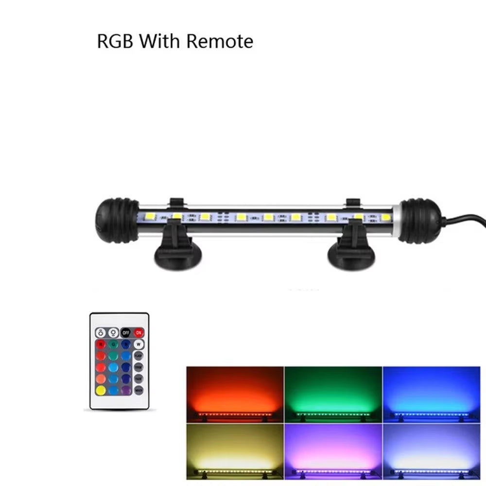 Aquarium LED Bar Light Waterproof Fish Tank Light 110V US 18/28/38/48CM 220V EU Underwater Aquario Lamp Aquariums Decor Lighting