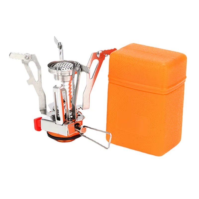 AOTU Portable Mini Gas Stove Ultralight Picnic Furnace Outdoor 3000w Cooker Burner For Camping BBQ
