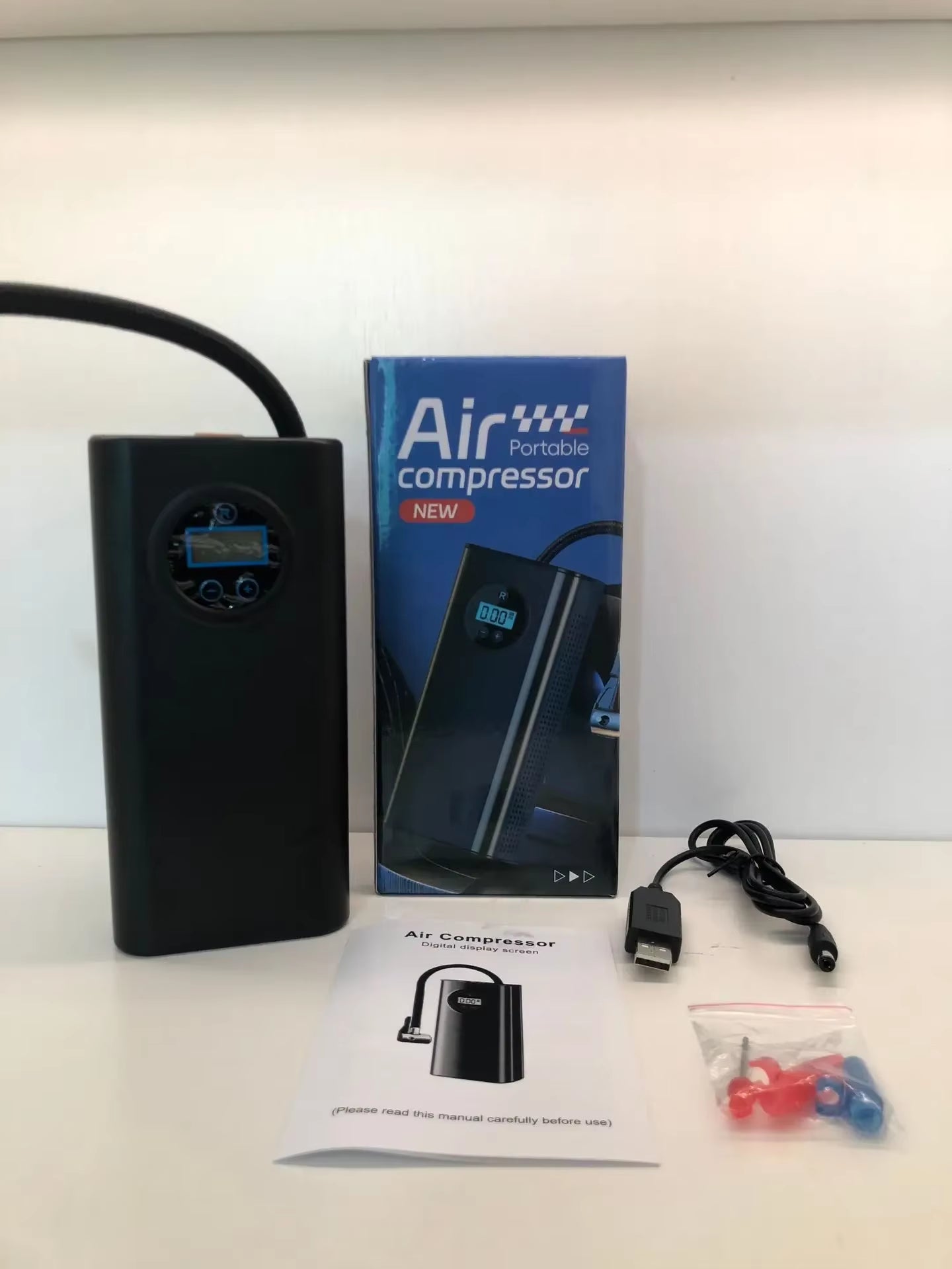 Motorcycle inflation pump, portable tire inflation pump, wireless electric car inflation pump, car refueling pump