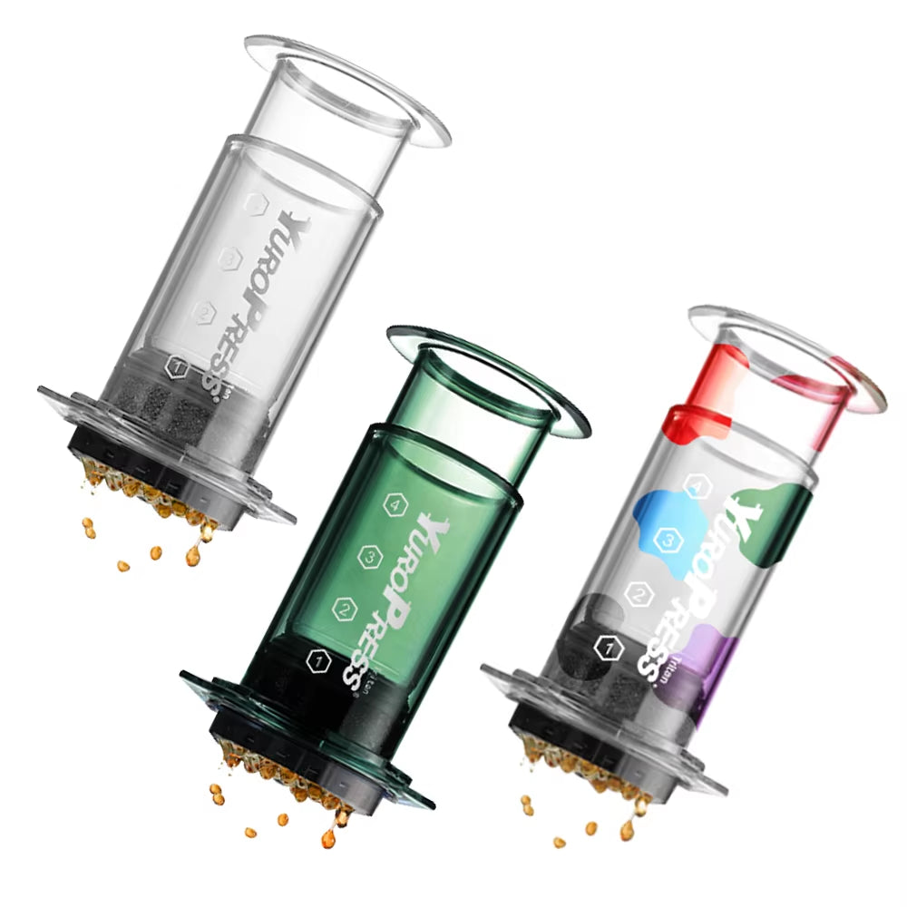 Portable Espresso Coffee Machine for Car Home Camping Powder Travel Coffee Maker aero French press Hand Press,hiking Camping