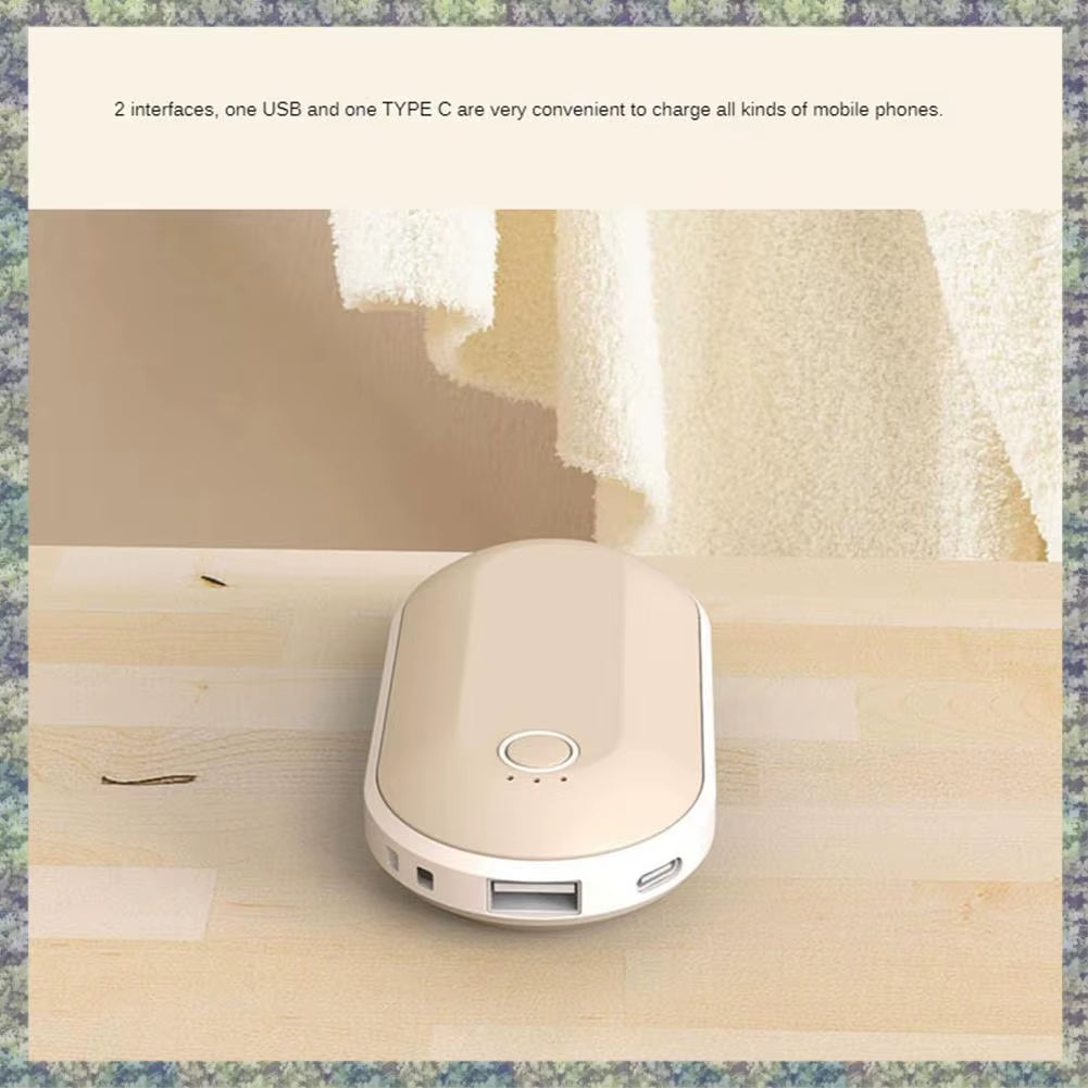 WON Hand Warmers Rechargeable, 5000Mah Electric Portable Pocket Heater, Heat Therapy Great For Outdoors, Hunting, Golf