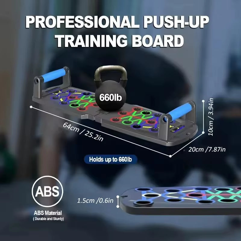 Push-up Board Set Portable Multifunctional Push-up Bar Foldable Fitness Equipment For Chest Abdomen Arms/Back Training