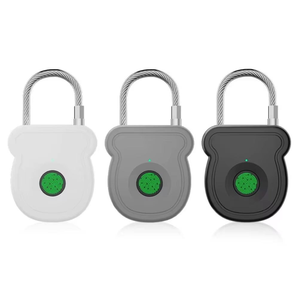 Smart Waterproof Smart Padlock 0.5sec Unlock ABS Material Fingerprint Lock Portable Anti-theft Keyless Lock Gym Locker